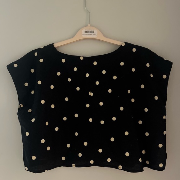 Navy Polka Dot Skirt Set (similar to Sezane Sophie Skirt set) - Picture 3 of 8